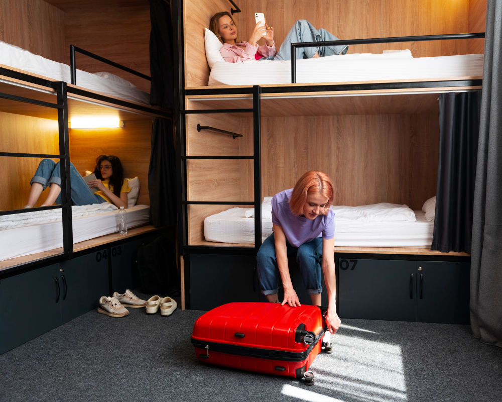 Comfortable shared room in a girls hostel in Mumbai